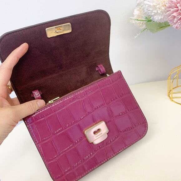 Coach C5627 Mini Brynn Crossbody In Dark Berry - Picture 5 of 9
